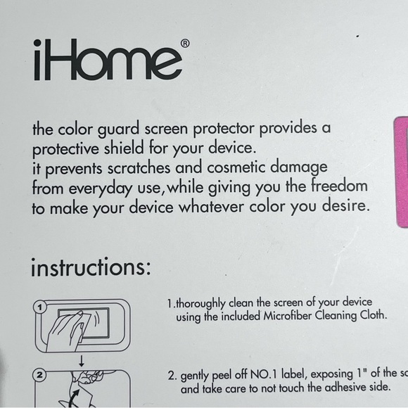 New hot pink color guard screen protector for iPad - Picture 3 of 4
